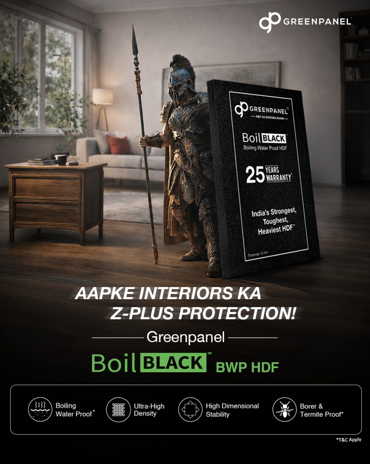 Green Panel BoilBLACK BWP HDF